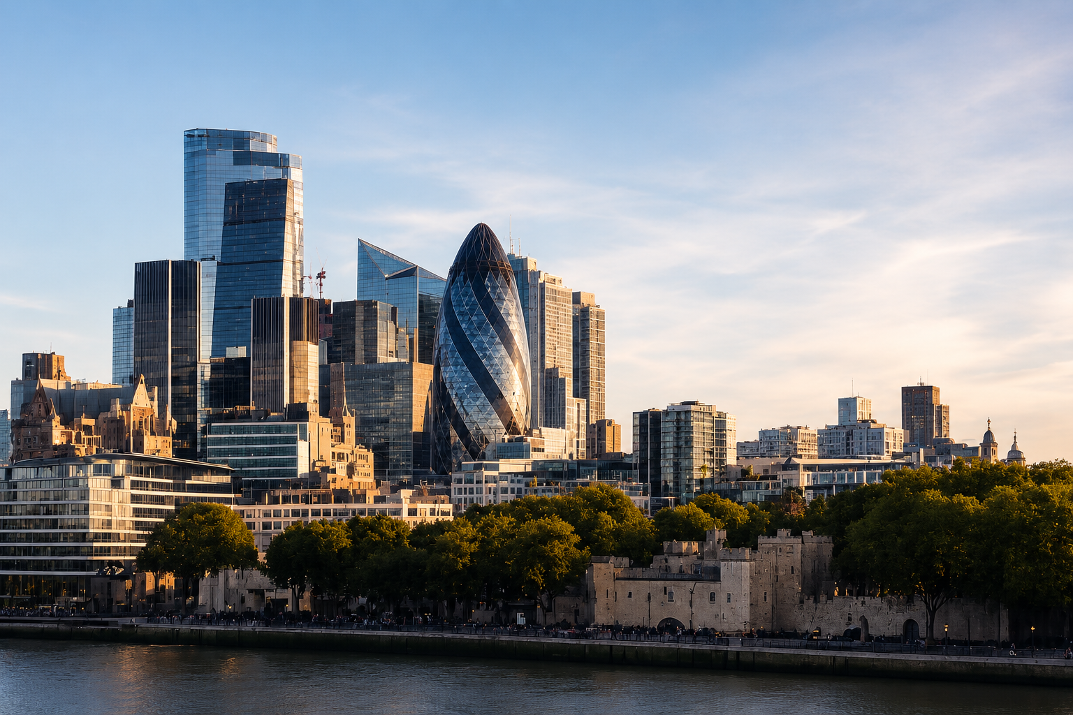 London skyline representing ISB Global operational leadership